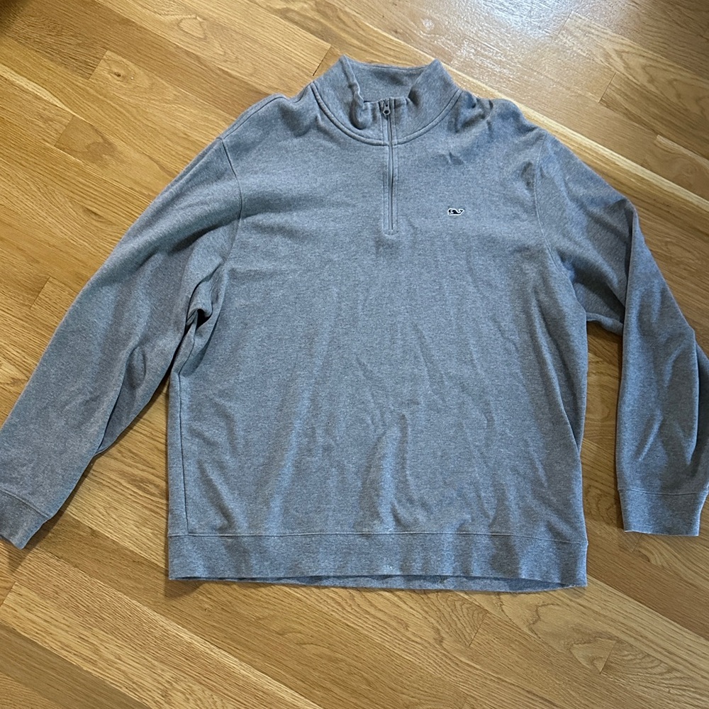 Men's vineyard vines Gray Quarter-Zip Sweater